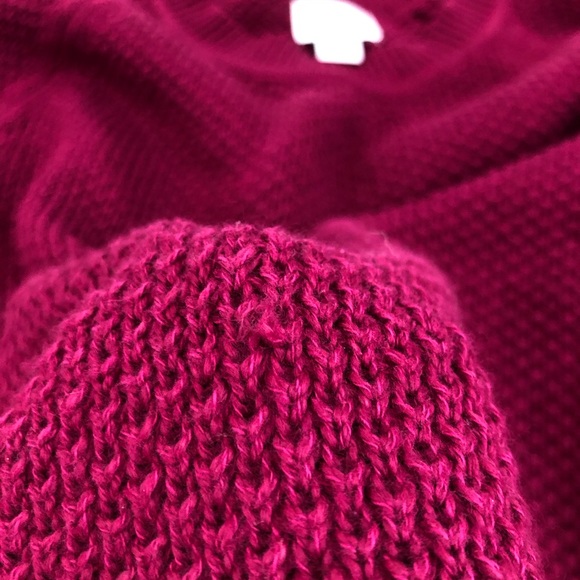 Old Navy Burgundy Textured-Stitch Sweater - Picture 4 of 4